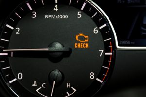 Check engine light on